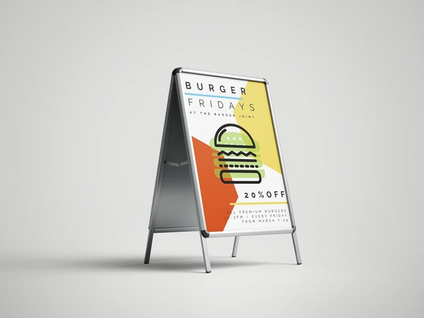 A frame burger