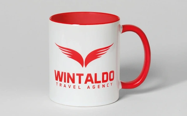  Printed Mug Red