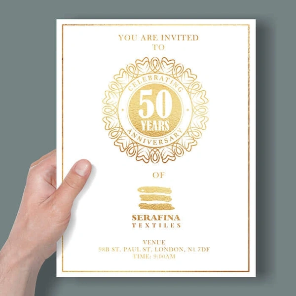 Gold Foil Flyer